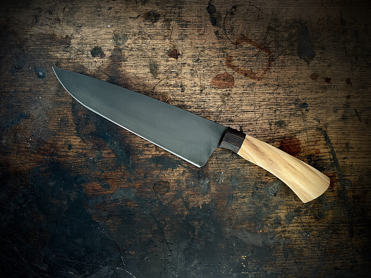 Handmade Dark Blades knife detail