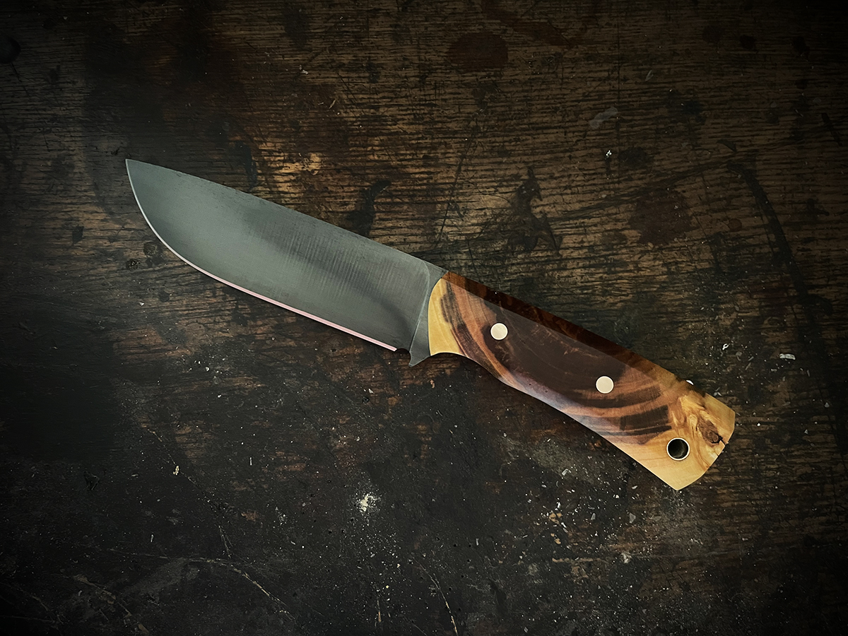 Handmade Dark Blades knife detail