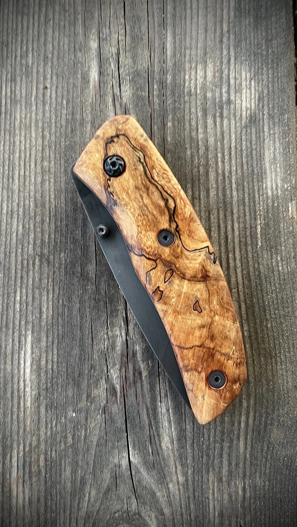Burl Fox handmade knife second view