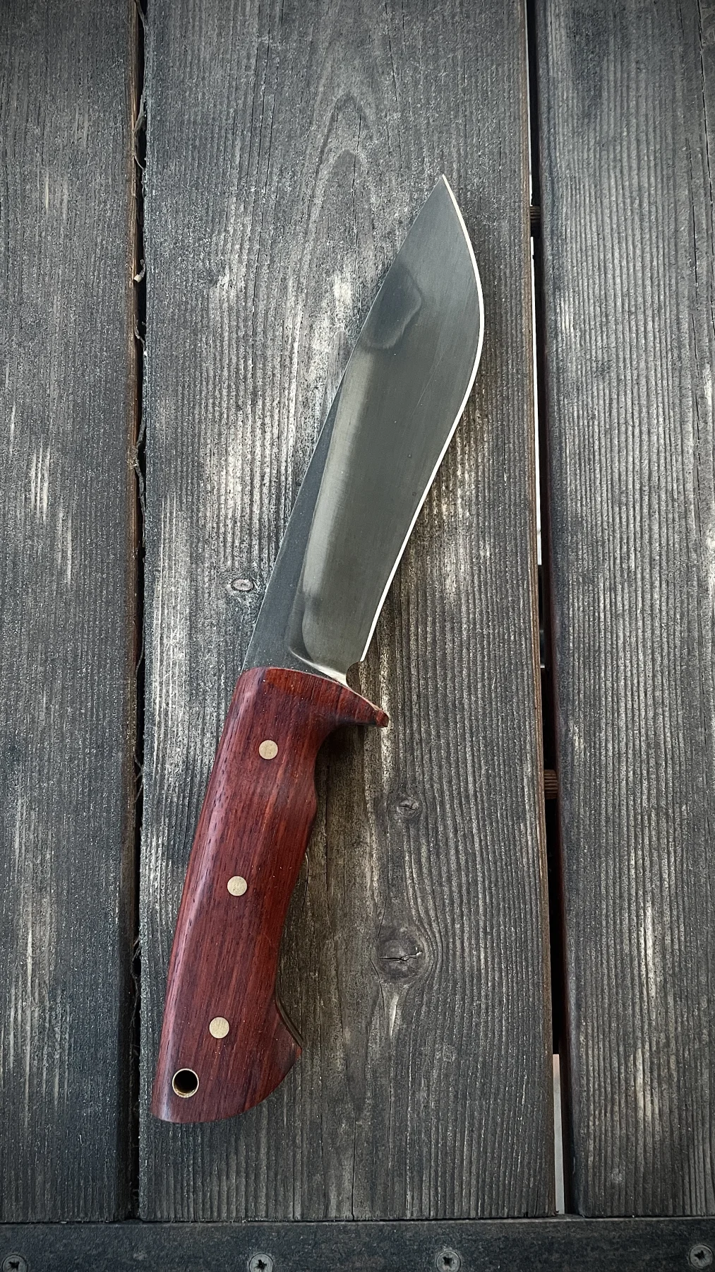 Padauk Direwolf handmade Custom knife