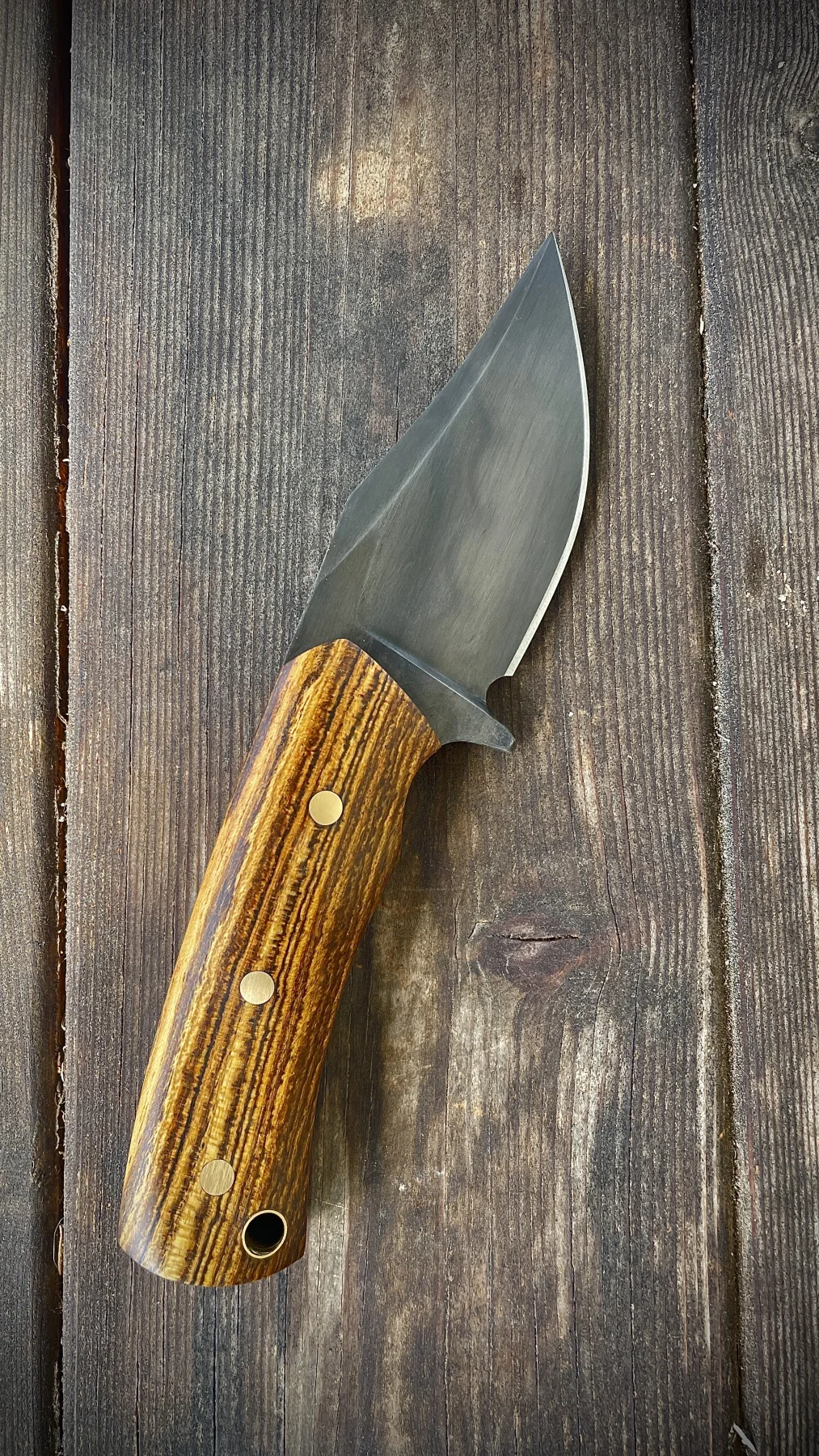Mini Bocote Bowie handmade Custom knife