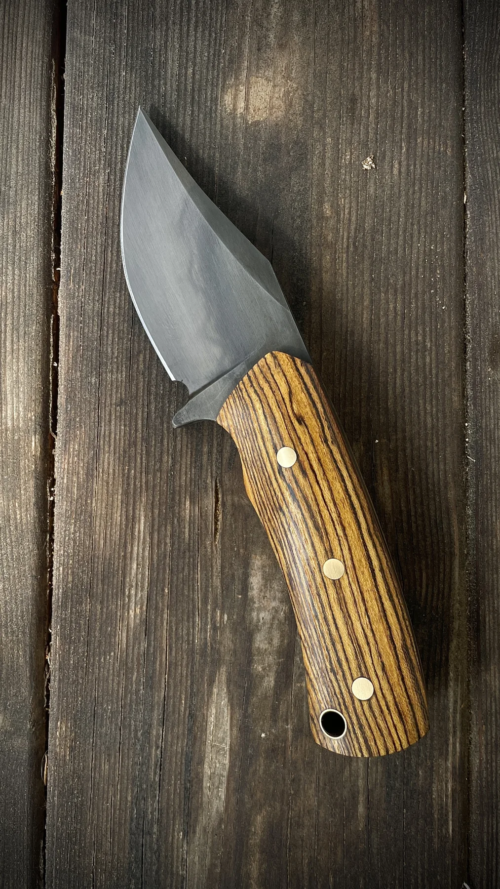 Mini Bocote Bowie handmade knife second view