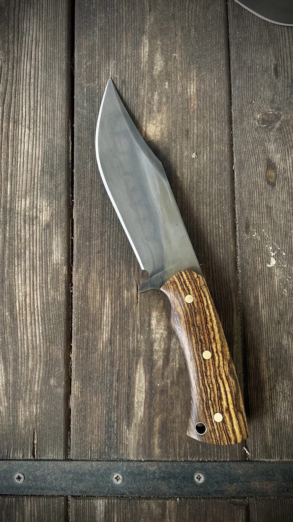 Bocote Bowie handmade knife second view