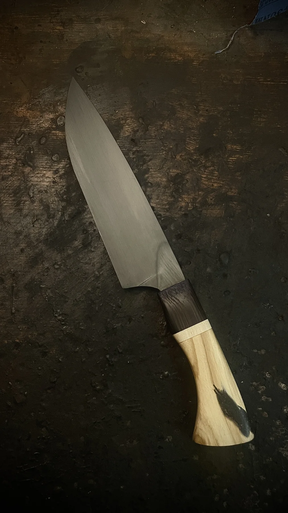 The Black Spot Cook handmade knife second view