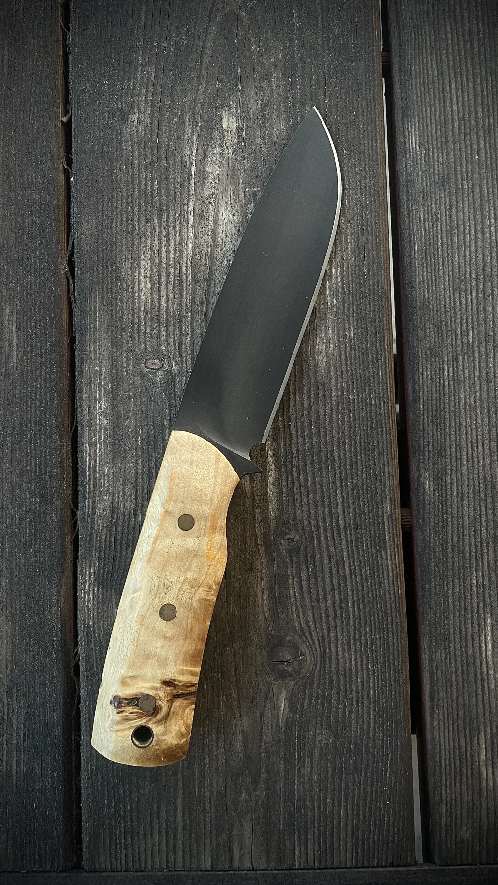 Stabilized Poplar Wolf handmade Wolf knife